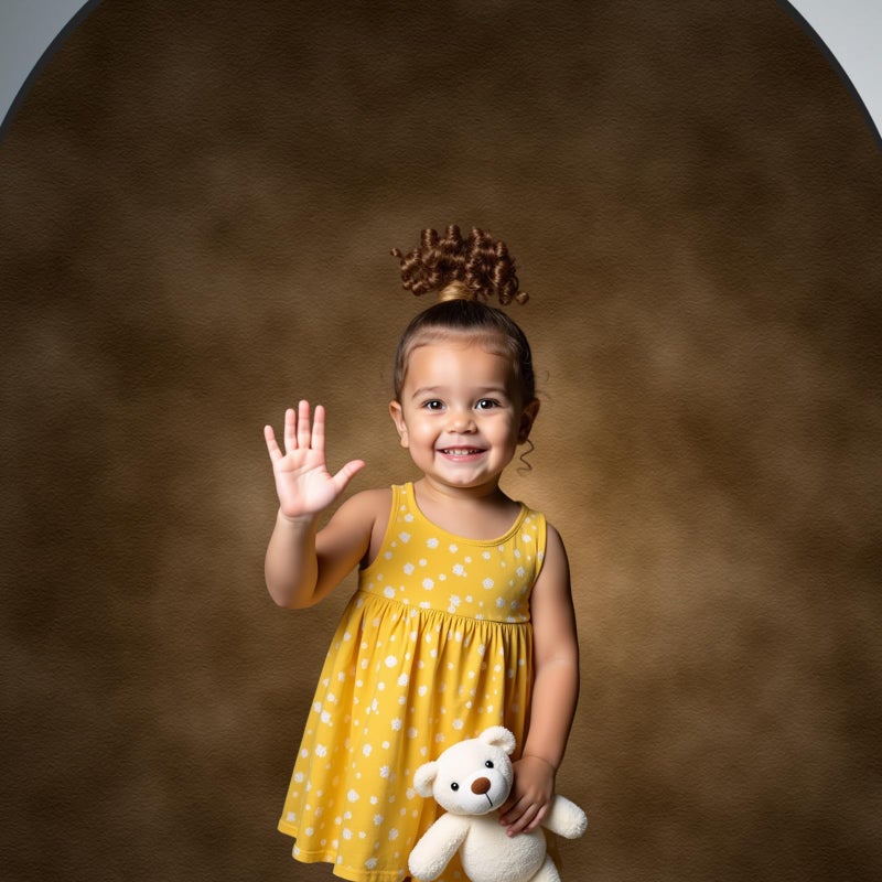Kate Collapsible Backdrop for Photography Dark Blue&Brown Pop Up Photo Backdrops Portable Background for Portrait, Live Streaming, 5x6.5ft - Image 3